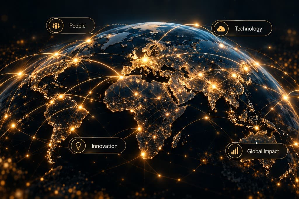 Global network of people, technology, innovation, and impact